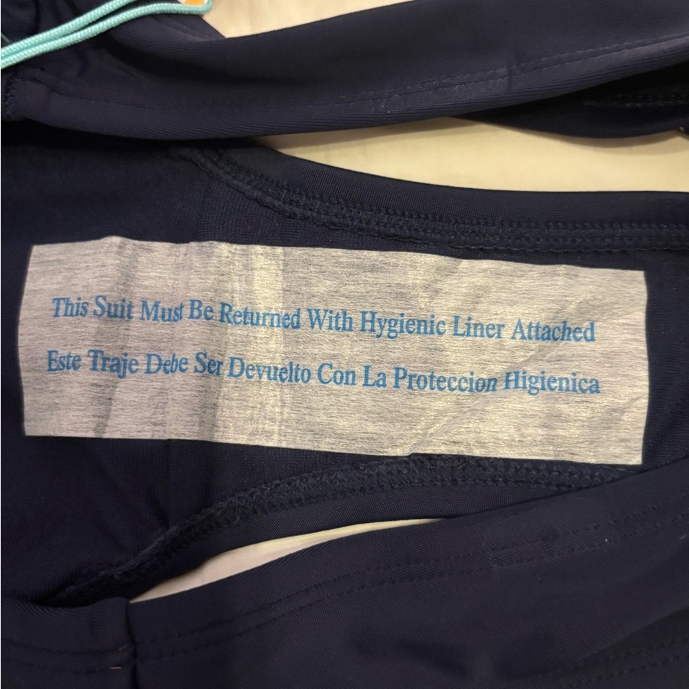 Kona Sol Dark Solid Navy Blue High Coverage Hipster Minimalst Bikini Bottom ONLY - Picture 13 of 17